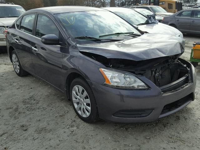 3N1AB7APXEL672728 - 2014 NISSAN SENTRA S CHARCOAL photo 1