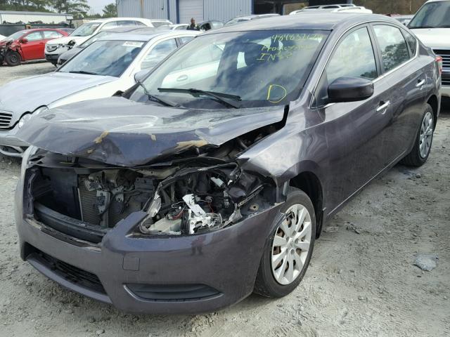 3N1AB7APXEL672728 - 2014 NISSAN SENTRA S CHARCOAL photo 9