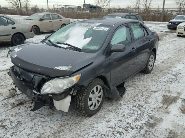 2T1BU40EX9C169283 - 2009 TOYOTA COROLLA BA CHARCOAL photo 2