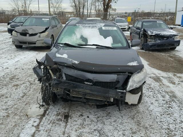 2T1BU40EX9C169283 - 2009 TOYOTA COROLLA BA CHARCOAL photo 9