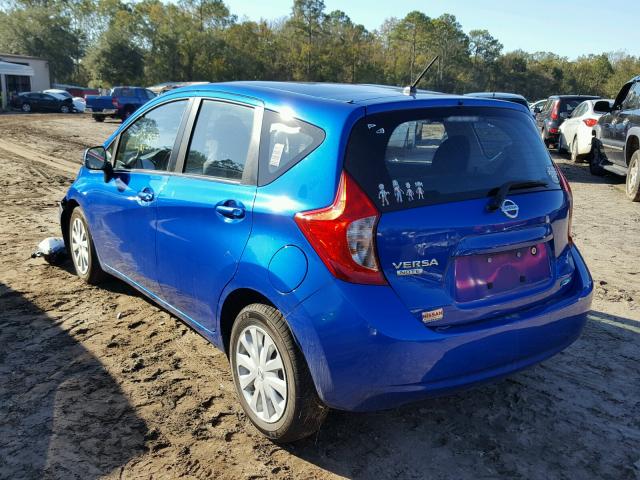 3N1CE2CP5EL408882 - 2014 NISSAN VERSA NOTE BLUE photo 3