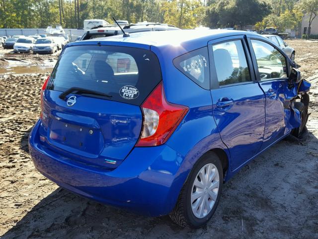 3N1CE2CP5EL408882 - 2014 NISSAN VERSA NOTE BLUE photo 4