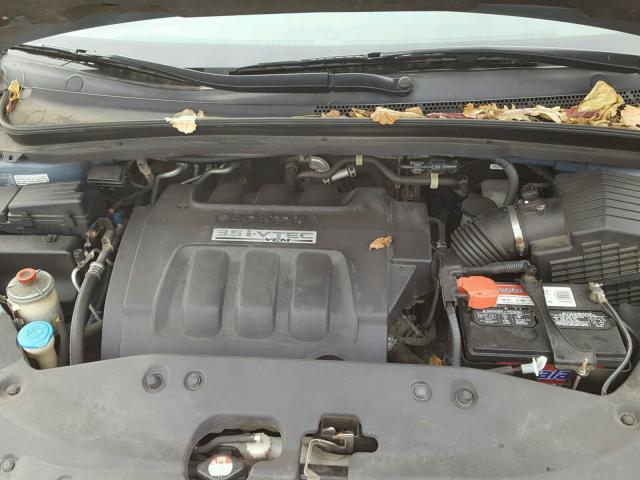 5FNRL38767B049605 - 2007 HONDA ODYSSEY EX BLUE photo 7