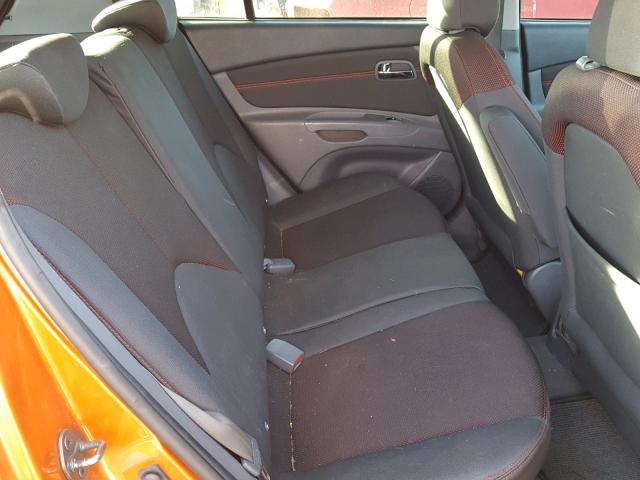 KNADE163576202122 - 2007 KIA RIO 5 SX ORANGE photo 6