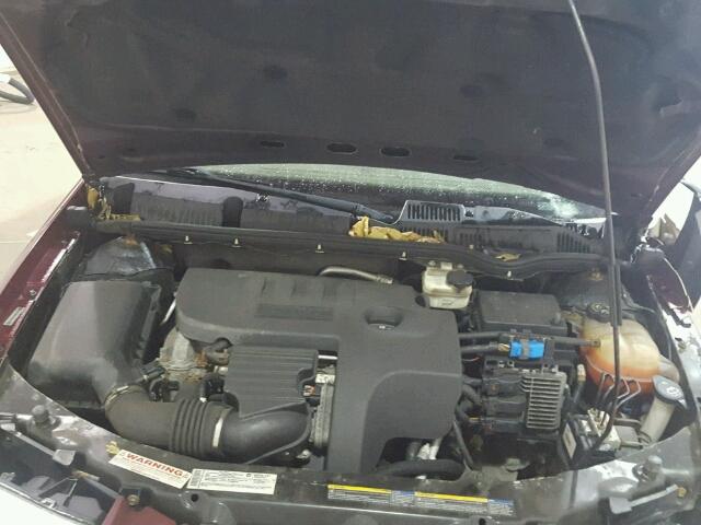 1G8AL55B87Z100771 - 2007 SATURN ION LEVEL RED photo 7