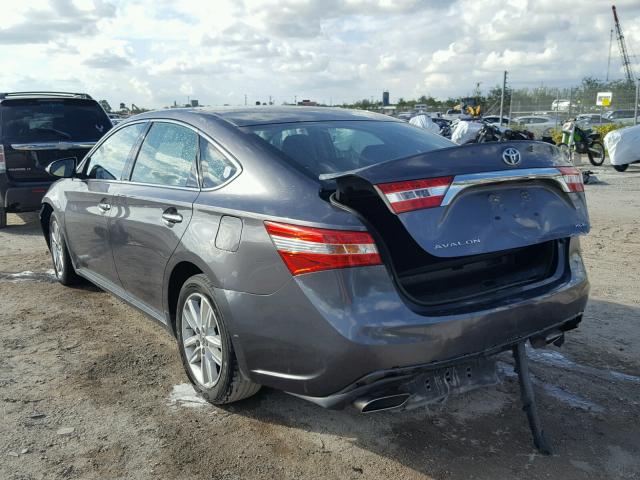 4T1BK1EB4DU057248 - 2013 TOYOTA AVALON BAS GRAY photo 3