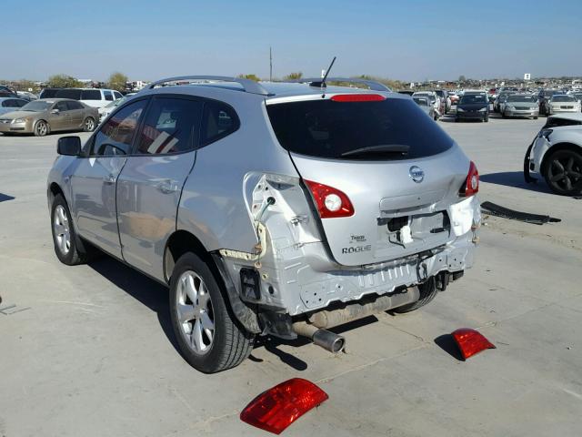 JN8AS58T79W049284 - 2009 NISSAN ROGUE S SILVER photo 3