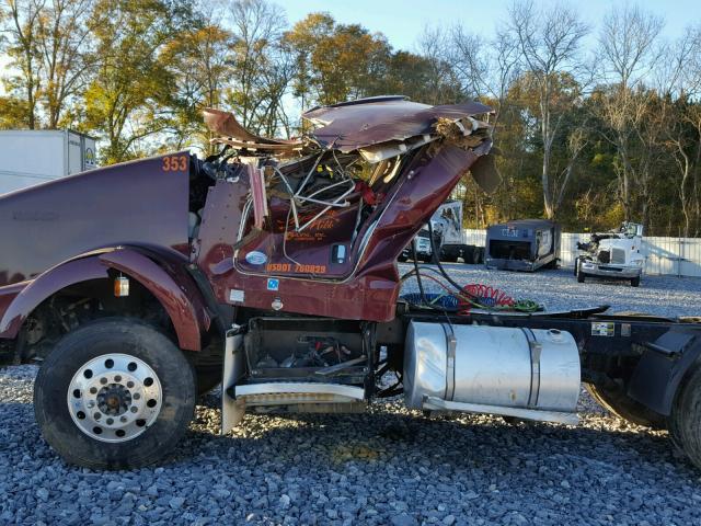 3WKDDP9X5GF111235 - 2016 KENWORTH CONSTRUCTI BURGUNDY photo 10