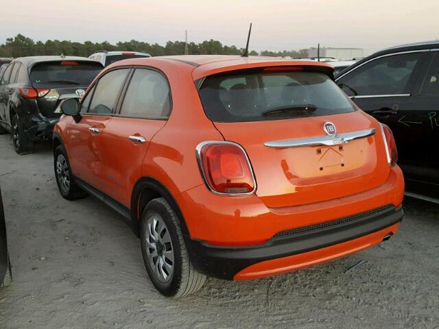 ZFBCFXAT9GP393269 - 2016 FIAT 500X POP ORANGE photo 3