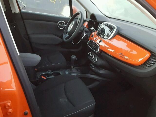 ZFBCFXAT9GP393269 - 2016 FIAT 500X POP ORANGE photo 5