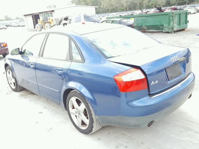 WAUJC68E04A107710 - 2004 AUDI A4 1.8T TEAL photo 3