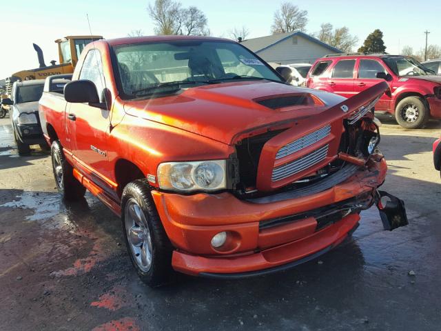 1D7HU16D35J588300 - 2005 DODGE RAM 1500 S ORANGE photo 1