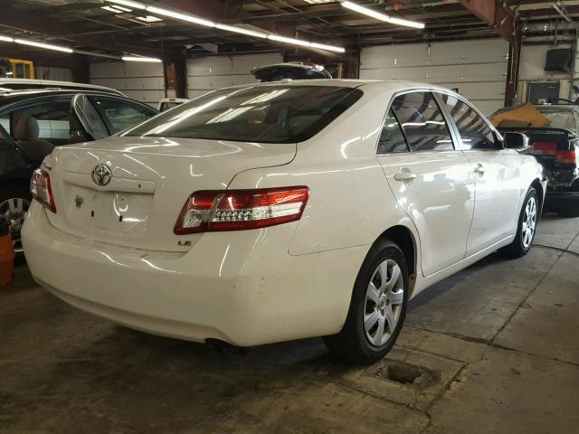 4T4BF3EK5AR073234 - 2010 TOYOTA CAMRY BASE WHITE photo 4