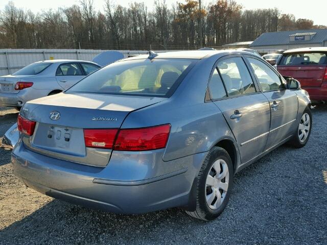 5NPET46C09H531866 - 2009 HYUNDAI SONATA GLS GRAY photo 4