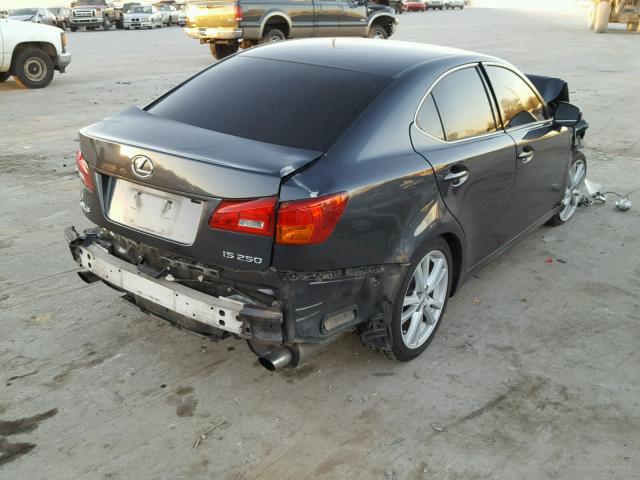 JTHBK262562004371 - 2006 LEXUS IS 250 CHARCOAL photo 4