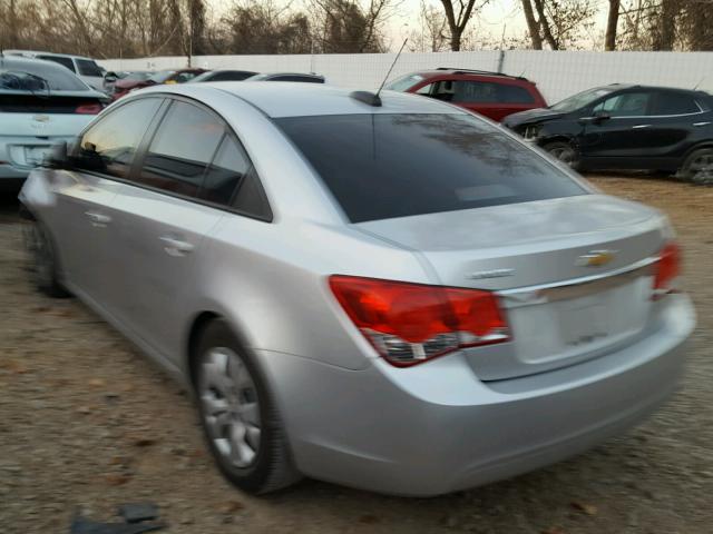 1G1PA5SH9F7208883 - 2015 CHEVROLET CRUZE LS SILVER photo 3