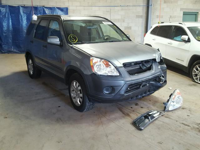 SHSRD78895U313063 - 2005 HONDA CR-V EX SILVER photo 1