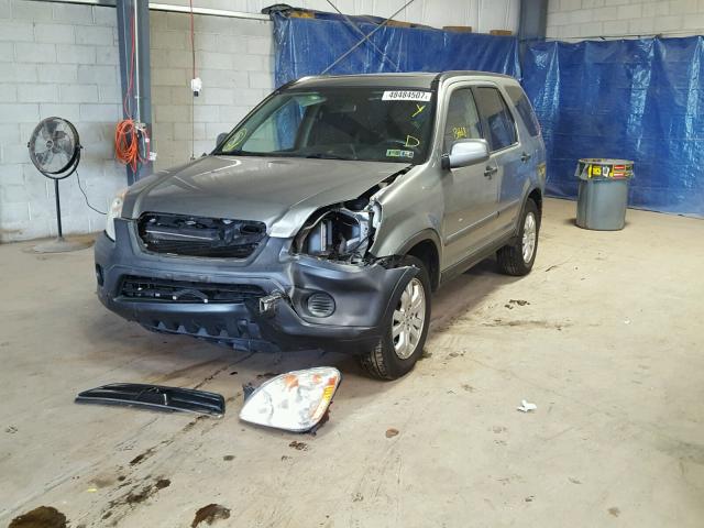SHSRD78895U313063 - 2005 HONDA CR-V EX ვერცხლისფერი ფოტო 2