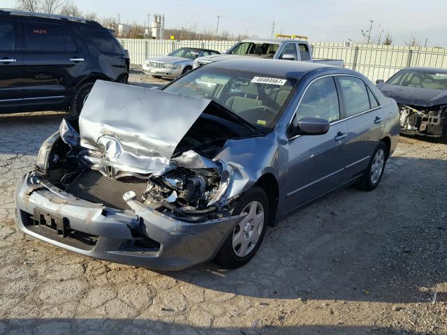 1HGCM56447A119166 - 2007 HONDA ACCORD LX BLUE photo 2