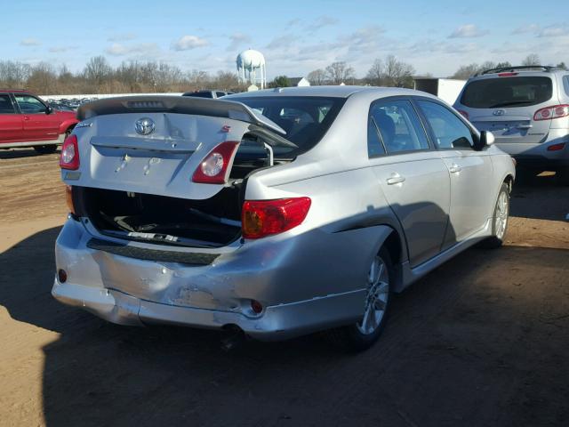 2T1BU4EE7AC474723 - 2010 TOYOTA COROLLA BA SILVER photo 4