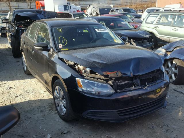 3VWD17AJ7EM393656 - 2014 VOLKSWAGEN JETTA SE BLACK photo 1