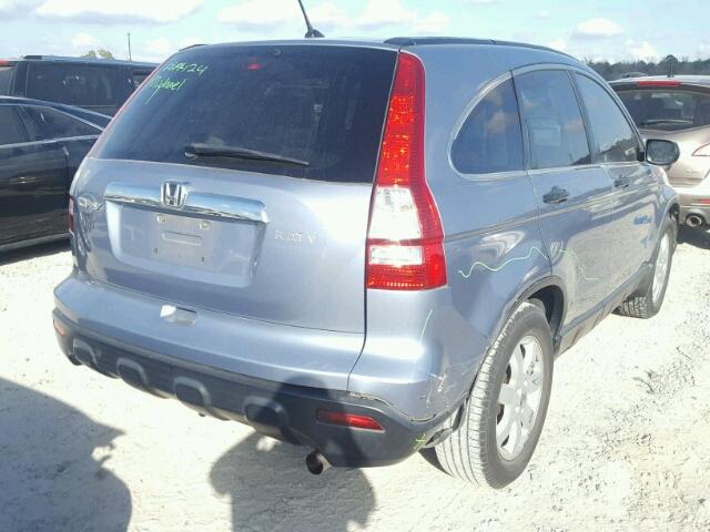 3CZRE38539G704805 - 2009 HONDA CR-V EX BLUE photo 4