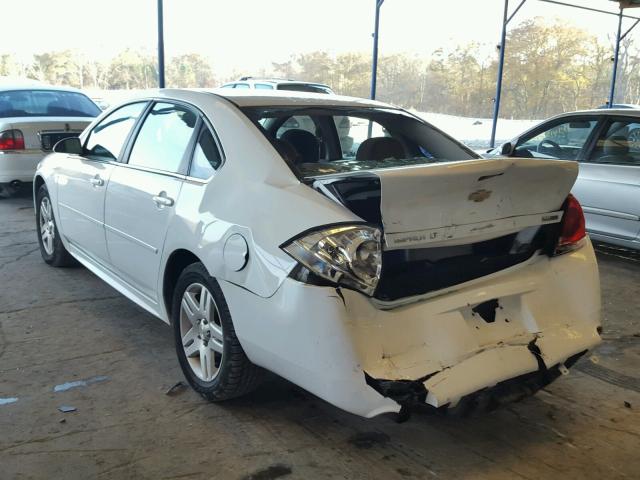 2G1WG5E34D1239012 - 2013 CHEVROLET IMPALA LT WHITE photo 3