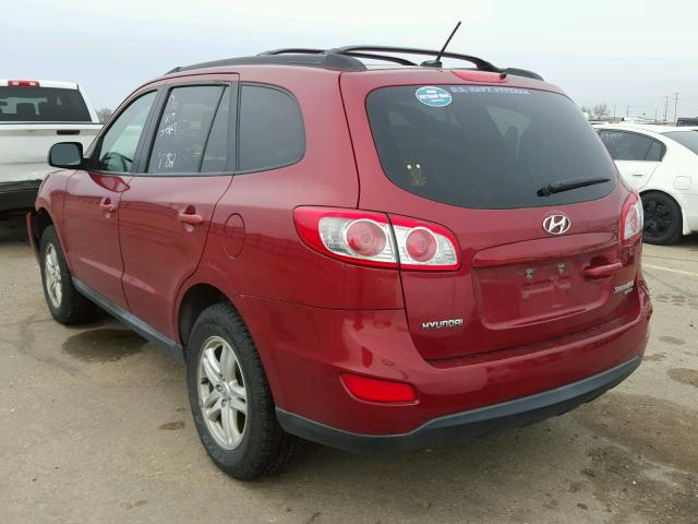 5XYZGDAB4BG016158 - 2011 HYUNDAI SANTA FE G RED photo 3