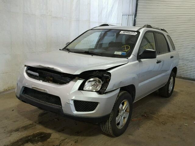 KNDJE723297585674 - 2009 KIA SPORTAGE L SILVER photo 2