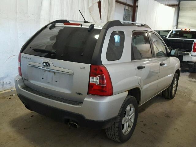 KNDJE723297585674 - 2009 KIA SPORTAGE L SILVER photo 4