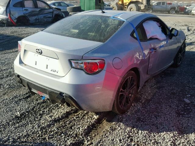 JF1ZNAA12D1732139 - 2013 TOYOTA SCION FR-S SILVER photo 4