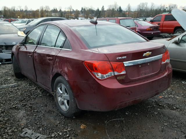 1G1PC5SB6F7152066 - 2015 CHEVROLET CRUZE LT RED photo 3