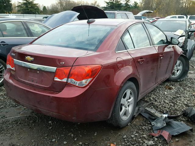 1G1PC5SB6F7152066 - 2015 CHEVROLET CRUZE LT RED photo 4