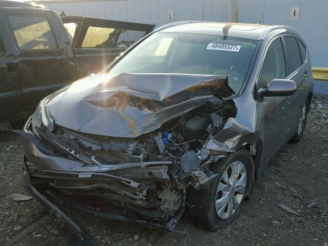 5J6RM4H7XCL019236 - 2012 HONDA CR-V EXL 灰色 照片 2