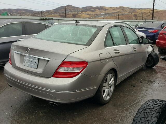 WDDGF54X88F034820 - 2008 MERCEDES-BENZ C 300 GRAY photo 4