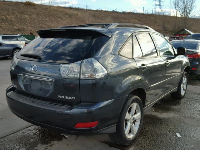 JTJHA31UX40066836 - 2004 LEXUS RX330 GRAY photo 4