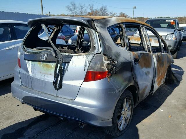 JHMGE8G54BC017531 - 2011 HONDA FIT SPORT BURN photo 4