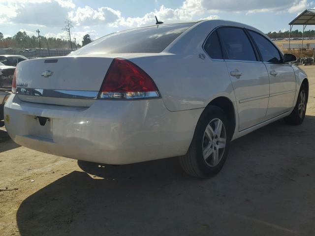 2G1WB58N681304282 - 2008 CHEVROLET IMPALA LS WHITE photo 4