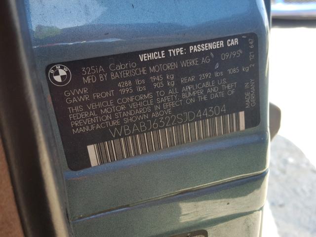 WBABJ6322SJD44304 - 1995 BMW 325 IC AUT GREEN photo 10