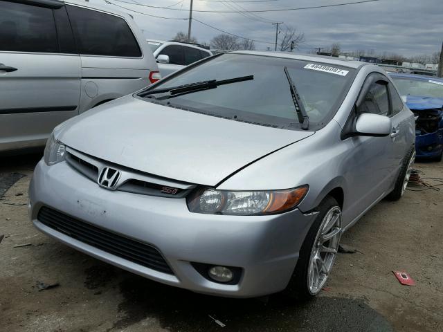 2HGFG21527H703912 - 2007 HONDA CIVIC SI SILVER photo 2