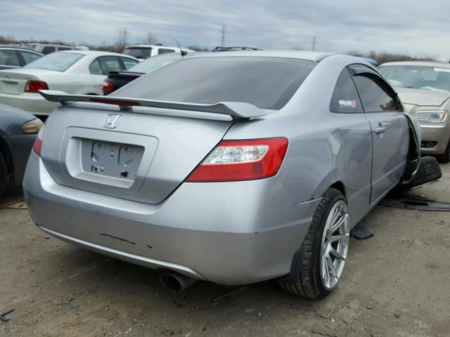 2HGFG21527H703912 - 2007 HONDA CIVIC SI SILVER photo 4