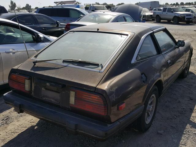 JN1HZ06SXCX434605 - 1982 DATSUN 280ZX 2+2 BROWN photo 4