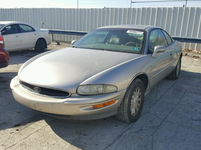 1G4GD2210T4717608 - 1996 BUICK RIVIERA GOLD photo 2