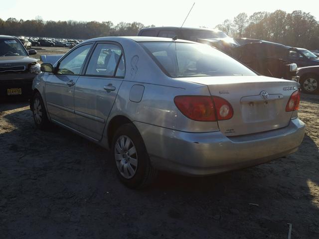 2T1BR32E43C065937 - 2003 TOYOTA COROLLA SILVER photo 3