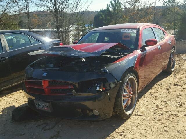 2B3KA73W36H265919 - 2006 DODGE CHARGER SR RED photo 2