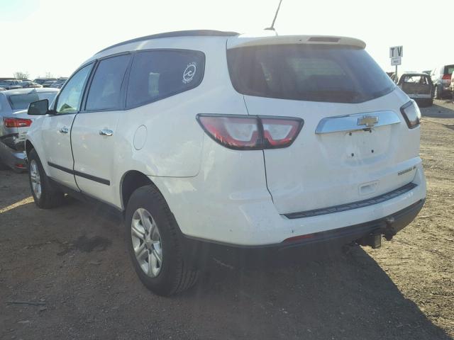 1GNKRFED2EJ199056 - 2014 CHEVROLET TRAVERSE L WHITE photo 3