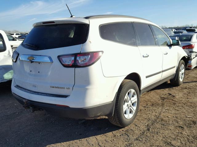 1GNKRFED2EJ199056 - 2014 CHEVROLET TRAVERSE L WHITE photo 4