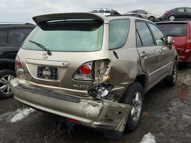 JTJHF10U530293261 - 2003 LEXUS RX 300 BEIGE photo 4