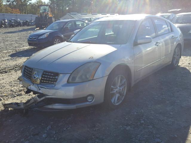 1N4BA41E84C884447 - 2004 NISSAN MAXIMA SE SILVER photo 2