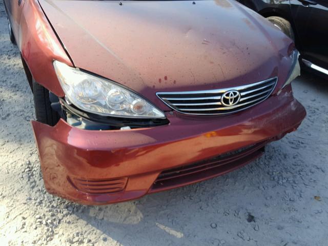 4T1BE32K86U157444 - 2006 TOYOTA CAMRY LE BURGUNDY photo 9